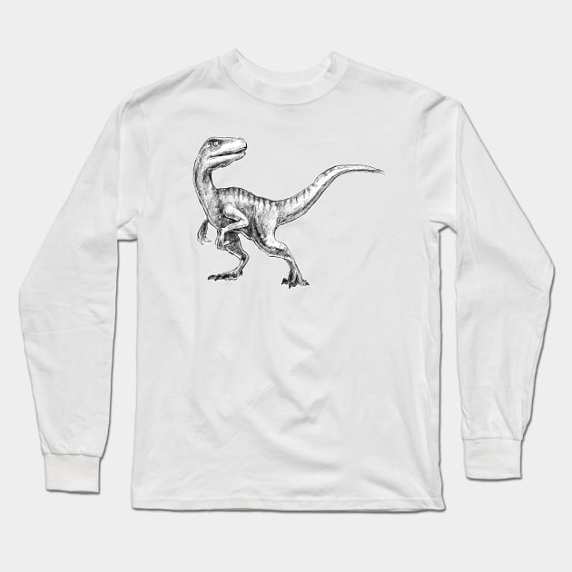 Velociraptor Long Sleeve T-Shirt by little-ampharos
